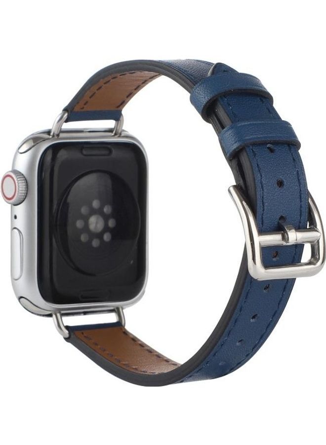 NIBEMINENT Replacement Watchband For Apple Watch Series 7 41mm/6 & SE 5 4 40mm/3 2 1 38mm Blue - Image 3
