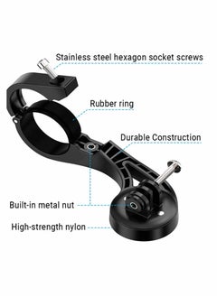 Y&D Out Front Mount Compatible with Garmin Edge GPS Bike Computer, XOSS G/G+, iGPSPORT - Cycling Handlebar 25.4mm 31.8mm Light Holder Gopro Camera Bracket  - Image 3