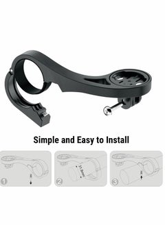 Y&D Out Front Mount Compatible with Garmin Edge GPS Bike Computer, XOSS G/G+, iGPSPORT - Cycling Handlebar 25.4mm 31.8mm Light Holder Gopro Camera Bracket  - Image 4