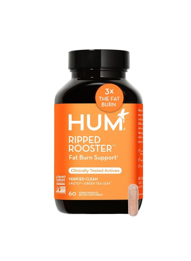 HUM Ripped Rooster - Natural Green Tea Supplement to Boost Metabolism, Control Cravings, Burn Fat & Support a Healthy Diet & Weight Management (60-Count) - Image 1