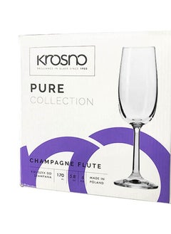 Krosno Krosno Pure Collection wine Glass  170ml Set of 6  - Image 2
