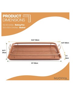 Tray with Non-Stick Copper Grid Fits Oven - Copper Color2×1 - pzsku/ZD020BE57F00011F6EDFEZ/45/_/1735468328/b965d649-7fc0-4ae7-8eb0-e59e62fe8b8d