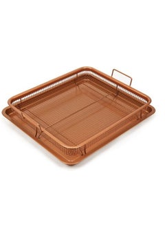 Tray with Non-Stick Copper Grid Fits Oven - Copper Color2×1 - pzsku/ZD020BE57F00011F6EDFEZ/45/_/1735468334/cc0dba02-9e57-4c05-bd01-31c0b0a51e4f