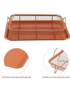 Tray with Non-Stick Copper Grid Fits Oven - Copper Color2×1 - pzsku/ZD020BE57F00011F6EDFEZ/45/_/1735468340/3472fb61-68cc-4064-b665-5d4b94ba3965