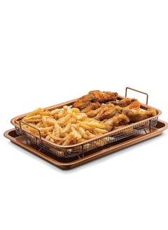 Tray with Non-Stick Copper Grid Fits Oven - Copper Color2×1 - pzsku/ZD020BE57F00011F6EDFEZ/45/_/1735468346/fcf468cb-8003-4f0b-ab76-a7cb06d3200f