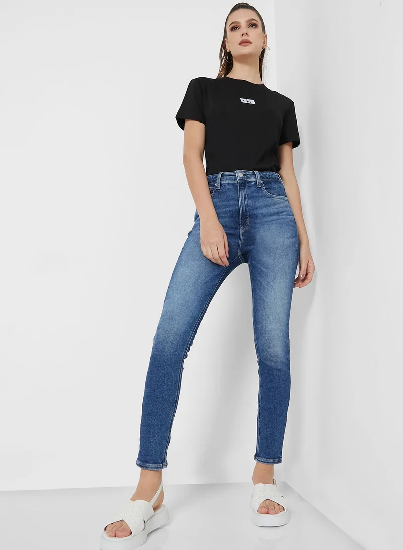 Calvin Klein Jeans High Waist Ankle Jeans