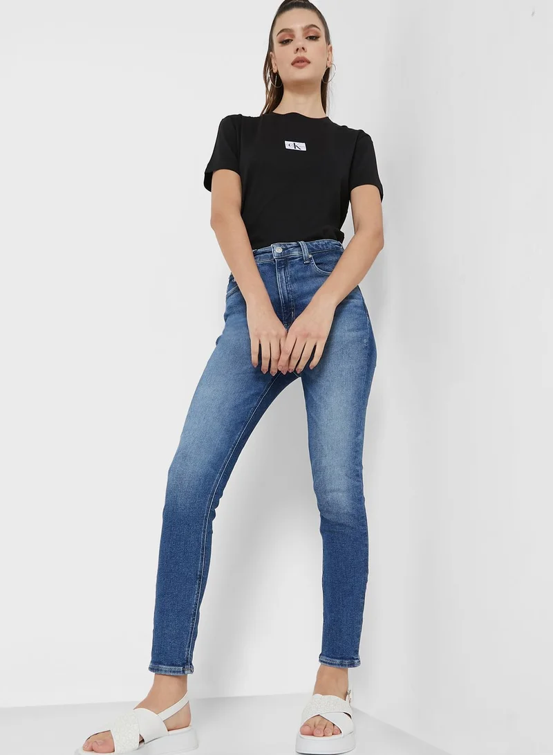 Calvin Klein Jeans High Waist Ankle Jeans