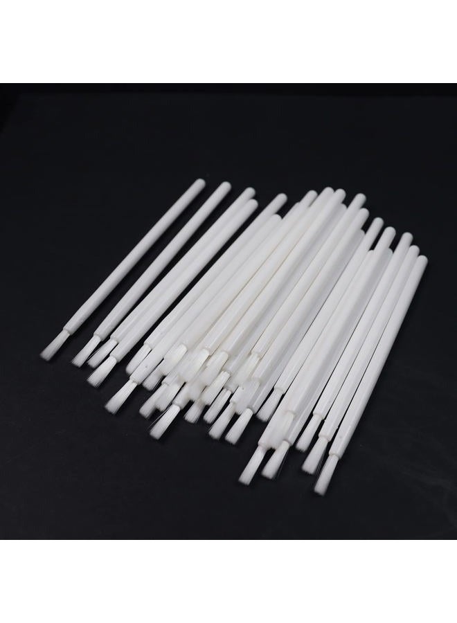 NEGEMEL 100 Pcs Disposable Makeup Lip Brushes - Soft Brush Head - Lipstick Gloss Brush - Lip Gloss Applicators - White - Image 1