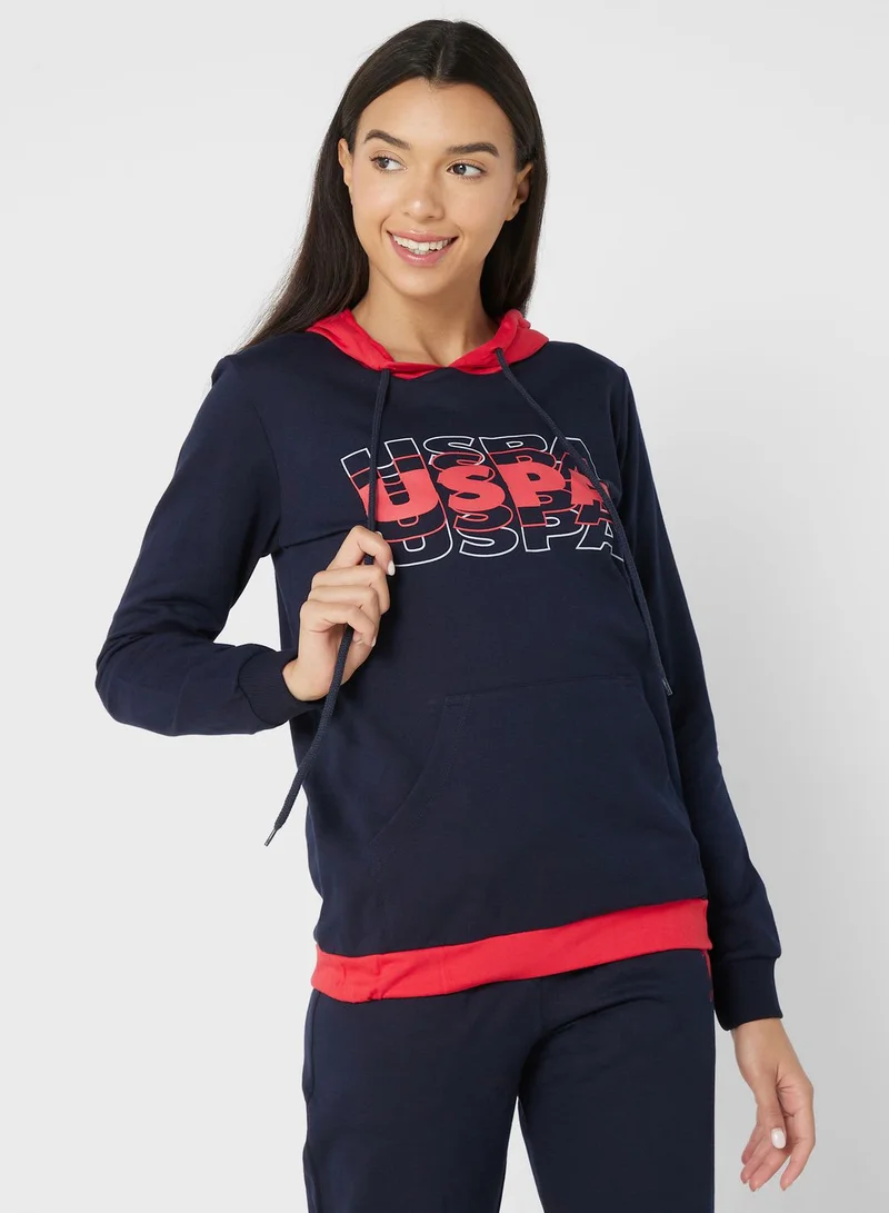 U.S. Polo Assn. High Waist Logo Pyjama Set