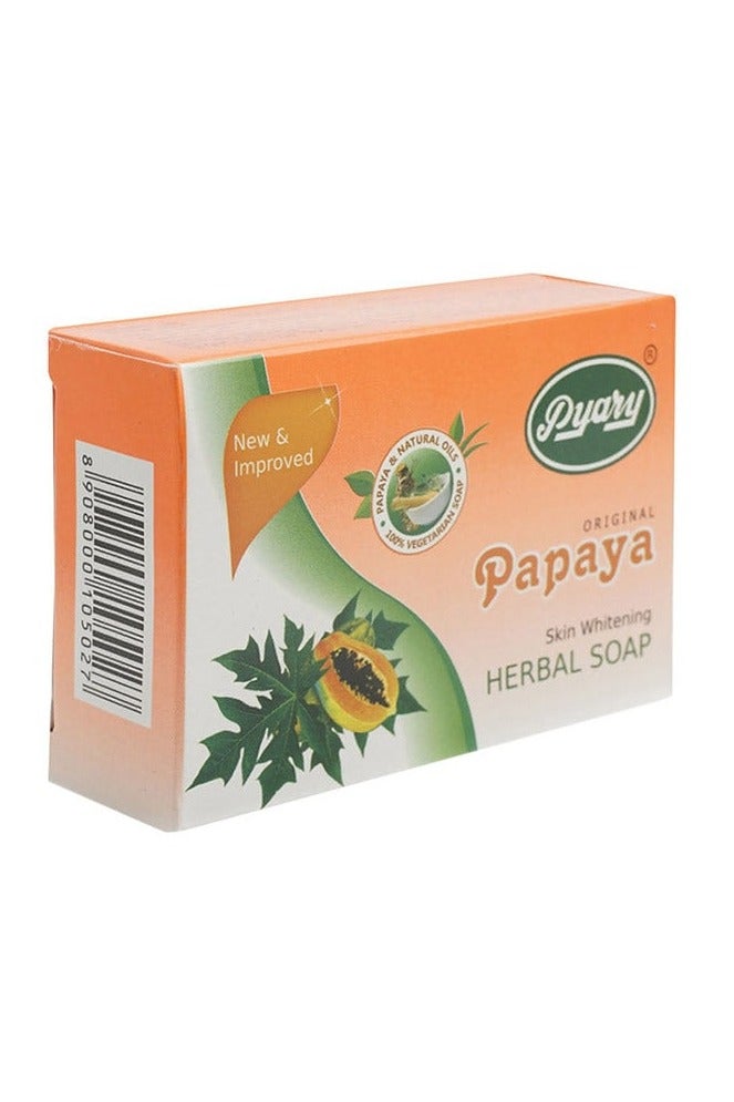Pyary 3-Piece Papaya Original Herbal Soap Handmade 75*3g - Image 3