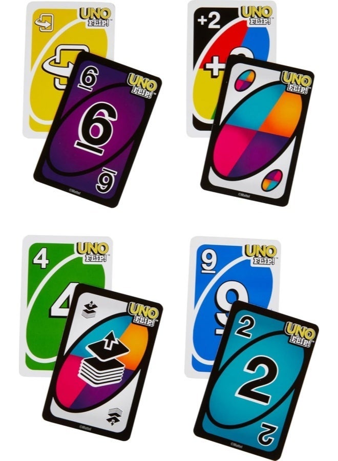 UNO Flip Card Game - Classic Double-Sided Family Fun, Fast-Paced Strategy Game for Kids, Adults & Parties, Travel Game & Gift Idea for Everyone - Image 3