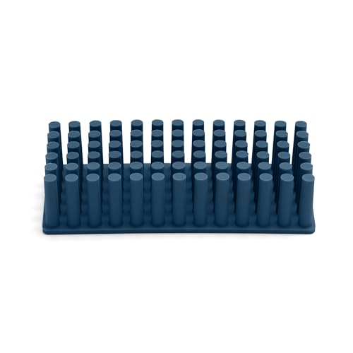 Poppin Softie Grip Grass - Modular Desk Trays for Office Organization, Color-Coordinated Office Supplies for Desk (Slate Blue, Softie Grip Grass) - Image 4