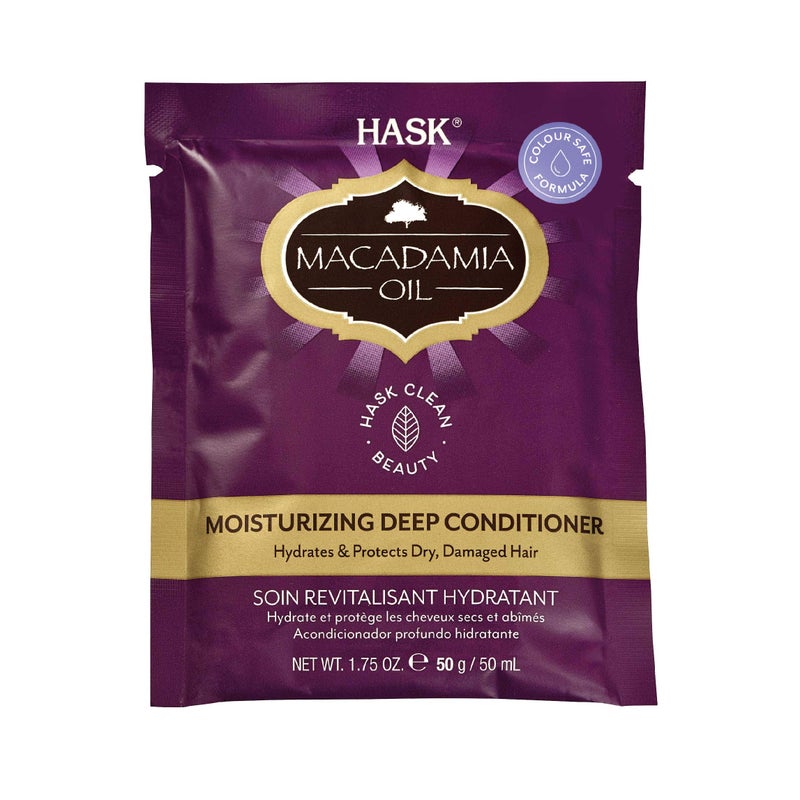 Hask Macadamia Oil Moisturizing Deep Conditioning Treatment Packet, 1.75 Ounce - Image 1