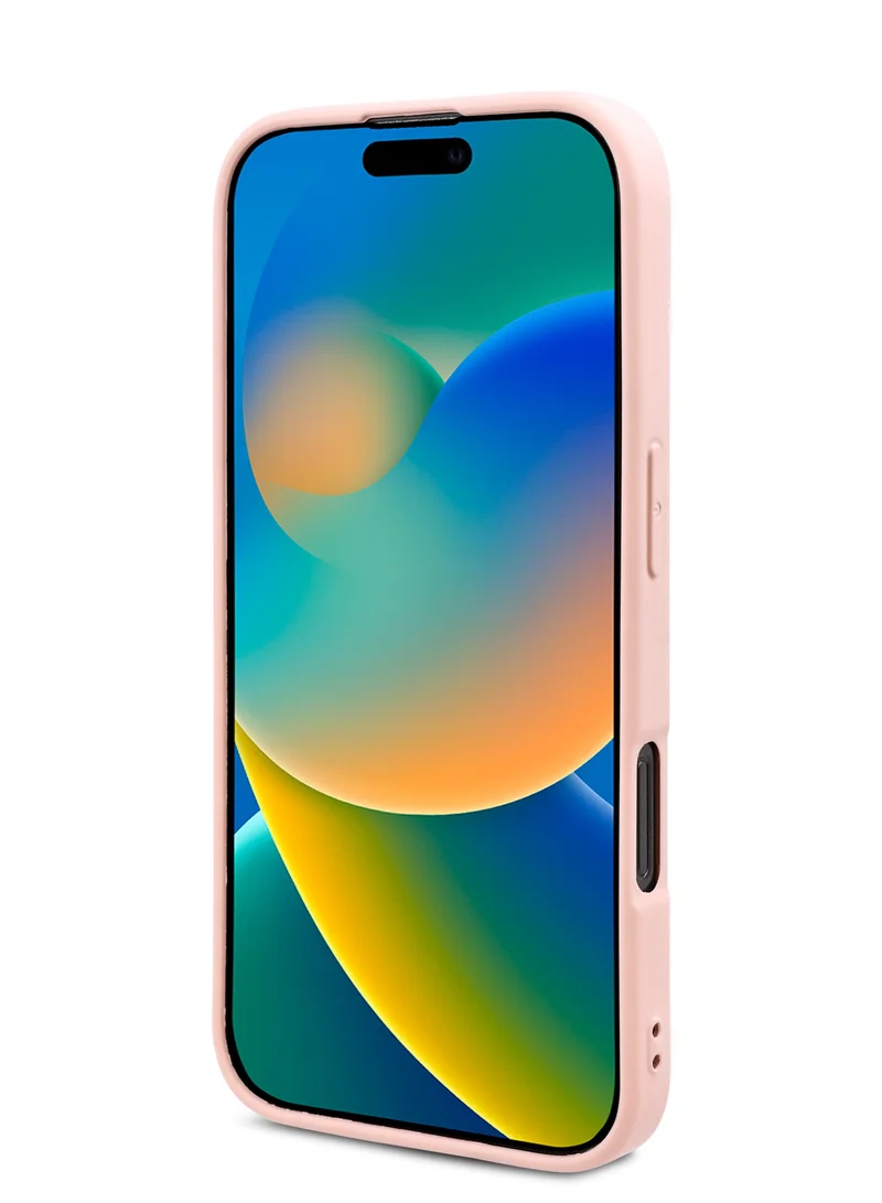 Karl Lagerfeld iPhone 16 Pro Max Case TPU Silicone Hard Cover with ikonik Graffiti Logo / Drop protection / Easy Snap-On Case / Lightweight Back Cover - Pink