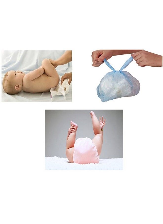 Sassy - Disposable Scented Diaper Sacks 100 Count 25 Sacks Per Roll Blue (40012) - Image 1