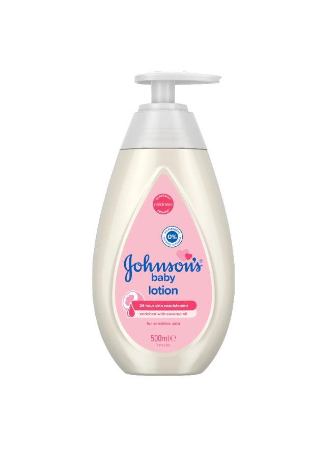 Johnson's Baby Baby Lotion enriched with coconut oil for sensitive skin 500 ml - Image 1