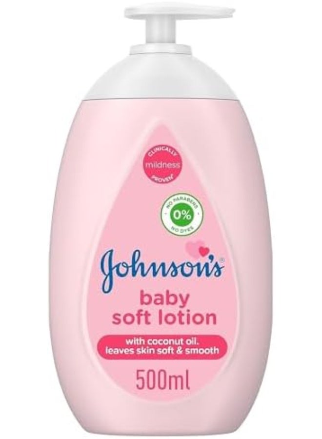 Johnson's Baby Baby Lotion enriched with coconut oil for sensitive skin 500 ml - Image 2