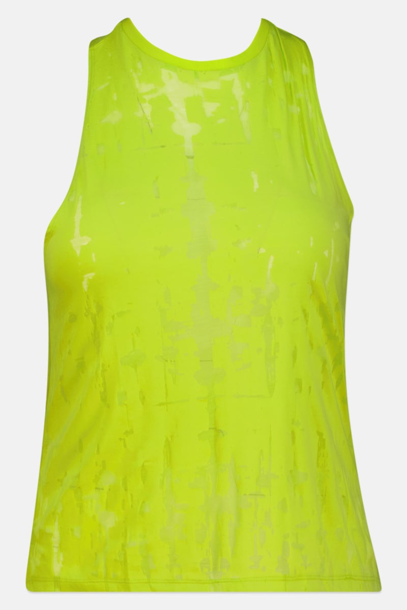 Reebok Women Plus Size Sleeveless Training Tank Top, Lime Green - Image 2