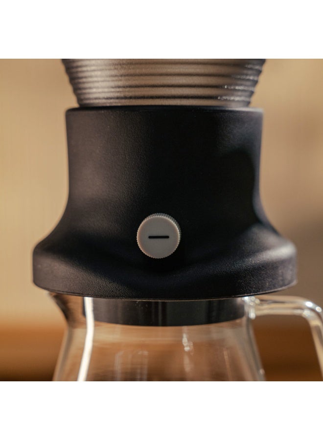 سولو أداة تحضير القهوة Spin V2 Hybrid، من Tritan باللون الأسود، قطّارة قهوة بالتقطير مع قاعدة سيليكون للتحكم المتغير في التدفق، متوافقة مع فلاتر ورقية مقاس 185 - Image 2