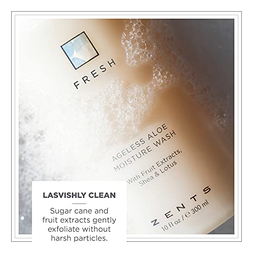 Zents Hand & Body Wash (Fresh Fragrance) | Hydrating Anti-Aging Cleanser with Organic Shea Butter & Aloe for Dry Skin | Gentle & Nourishing | 10 fl oz - Image 4
