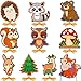 Pajean 10 Pcs Kids Lacing Cards Animal Sewing Cards Kits Double Sided Toddler Lacing Toys Crafts Developing Imagination Preschool Educational Learning Activity SuppliesForest Animals Style - Image 2
