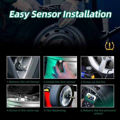 CDWTPS TPMS Sensor GM 4-Pack, 315MHZ Tire Pressure Monitor System for GM| GMC | Chevy | Buick | Cadillac Replace#13598771,13598772,13586335,13581558,20923680 - Image 5