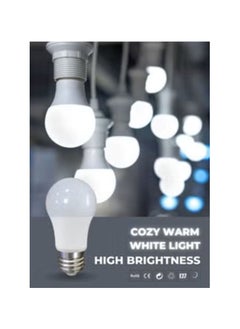 10 Pc LED GLS Lights Bayonet Cap BC, 9watt 850LM Bulbs, 6500K Cool White, A60 E27 B22 Energy Saving Not Dimmable Globe Lamps For Bedroom Downlight Table Lamp Chandelier Hallway Ceiling Lamp etc. - pzsku/ZD0217535966A4E3117FAZ/45/1741064909/28ddbd87-9a0a-4ef7-9996-666d949dde44