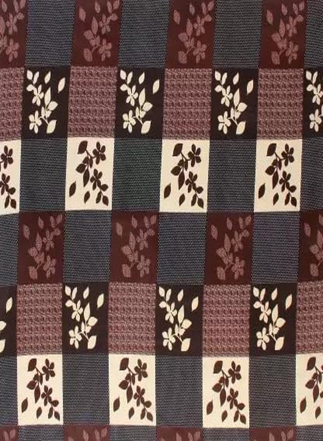 DECORUM 3 D Polycotton Queen Size Bedsheet 90 X 90 Inch with 2 Pillow Cover (Brown Box) - Image 3