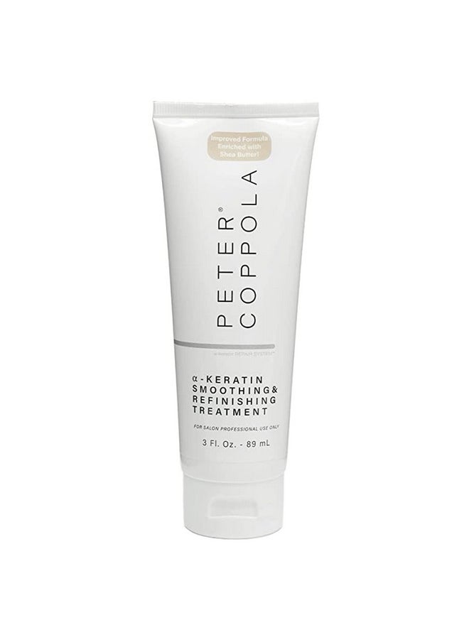Peter Coppola Akeratin Smoothing And Refinishing Treatment Semipermanent Keratin Hair Treatment Smoothes Nourishes And Repairs The Hair Formaldehydefree Aldehydefree (3 Ounce)  - Image 1