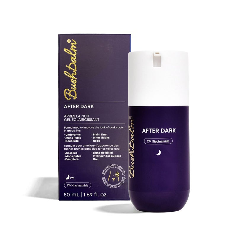 Bushbalm Dark Spot Serum - After Dark Brightening Gel for Underarm, Bikini Line and Intimate Areas - TXA, Niacinamide and Aloe Vera - Fragrance-Free, 50ml Gel - Image 1