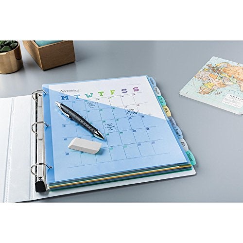 Avery Write & Erase Pocket Plastic Dividers for 3 Ring Binders, 5 Tab Set, Works with Sheet Protectors, Multicolor, 1 Set (16176) - Image 2