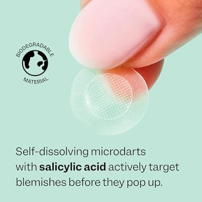 Peach Slices - Deep Blemish Microdarts (9 ct) - Early Stage Pimple Patches for Face - Salicylic Acid, Niacinamide, Hyaluronic Acid, Tea Tree Oil & Cica - Vegan, Cruelty Free, Korean Skin Care & Beauty - Image 5