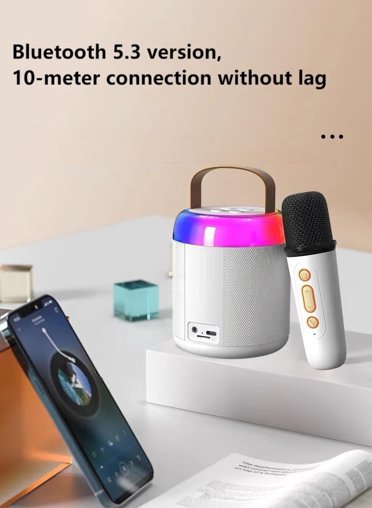 Hot-Selling Bluetooth Speaker with Portable Mini Karaoke Microphone – Kids Singing Machine, Home Use Mini KTV - Image 5