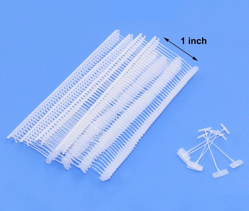 PAG 1" Standard Tagging Gun Fasteners Tag Barbs Attachments for All Standard Price Tag Gun, 5000pcs - 50pcs/Clip, Clear - Image 3