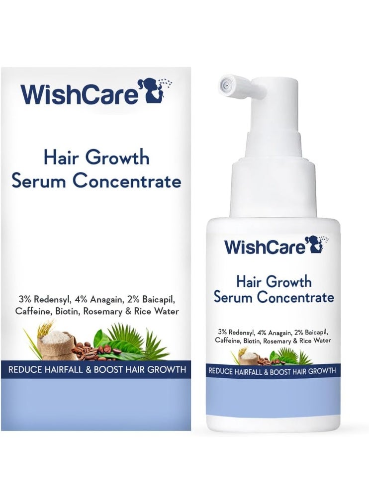 Hair Growth Serum Concentrate - Redensyl, Anagain, Caffeine, Biotin, Keratin & Rice Water - Image 1
