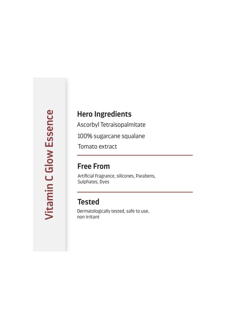 Indulgeo ESSENTIALS INDULGEO ESSENTIALS. Vitamin C Glow Essence Antioxidant-Rich Skin Brightening Face Serum Reduces Dark Spots Fine Lines Wrinkles and Hyperpigmentation  - Image 4