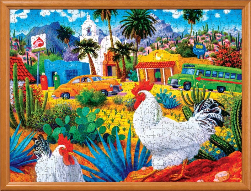 MasterPieces 550 Piece Jigsaw Puzzle for Adults and Family - Gallos Blancos - 18"x24" - Image 5