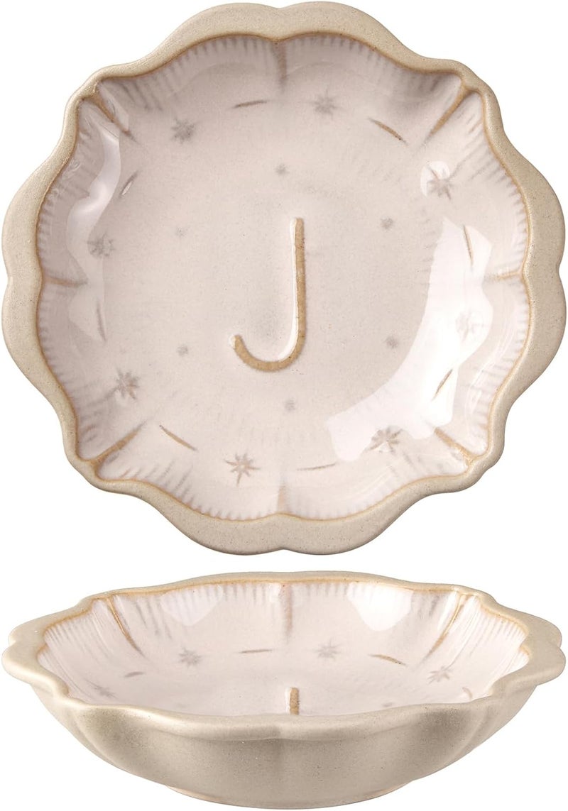 Meideal Ceramic Soy Sauce Dish 2 Oz Beige Dipping Bowls Set Small Serving Bowls Set of 2 Mini Dip Plates for Side Dishes Ketchup Appetizer Soy Vinegar Sushi BBQ Party Condiments J - Image 1