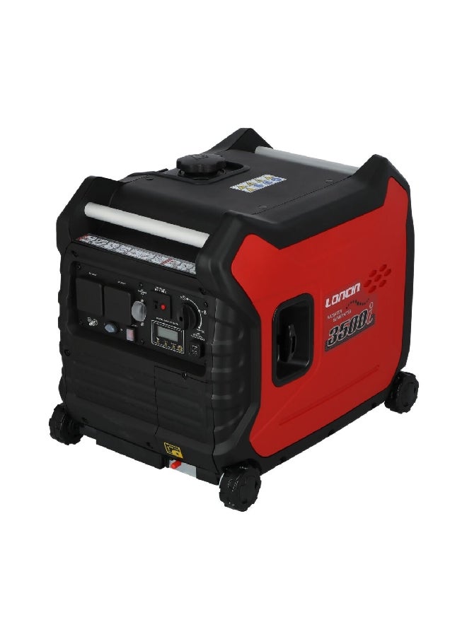 loncin - 3500I Recoil and Electric Dual Fuel Inverter Generator Black and Red 10 L - Image 1