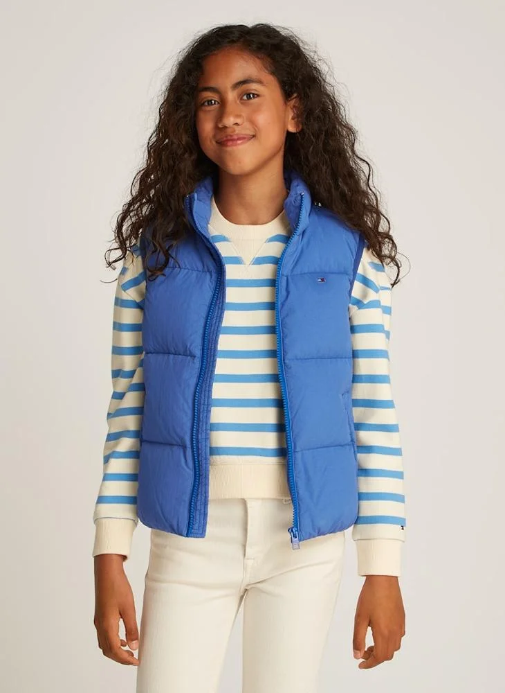 TOMMY HILFIGER Youth Down Denim Look Vest Jacket