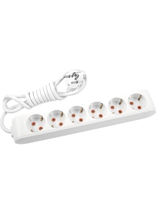 Viko Economic 6-Plus Socket Grounded Child Proof 5 Meters 