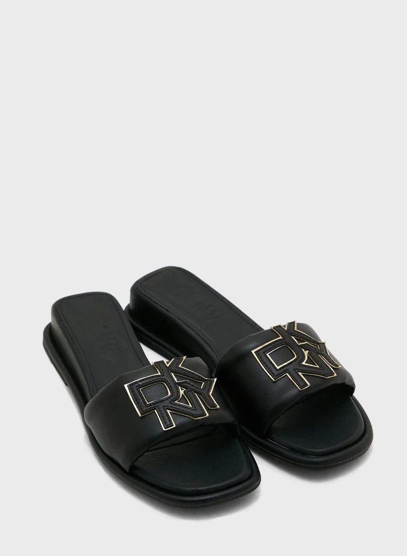DKNY One Strap Wedge Sandals
