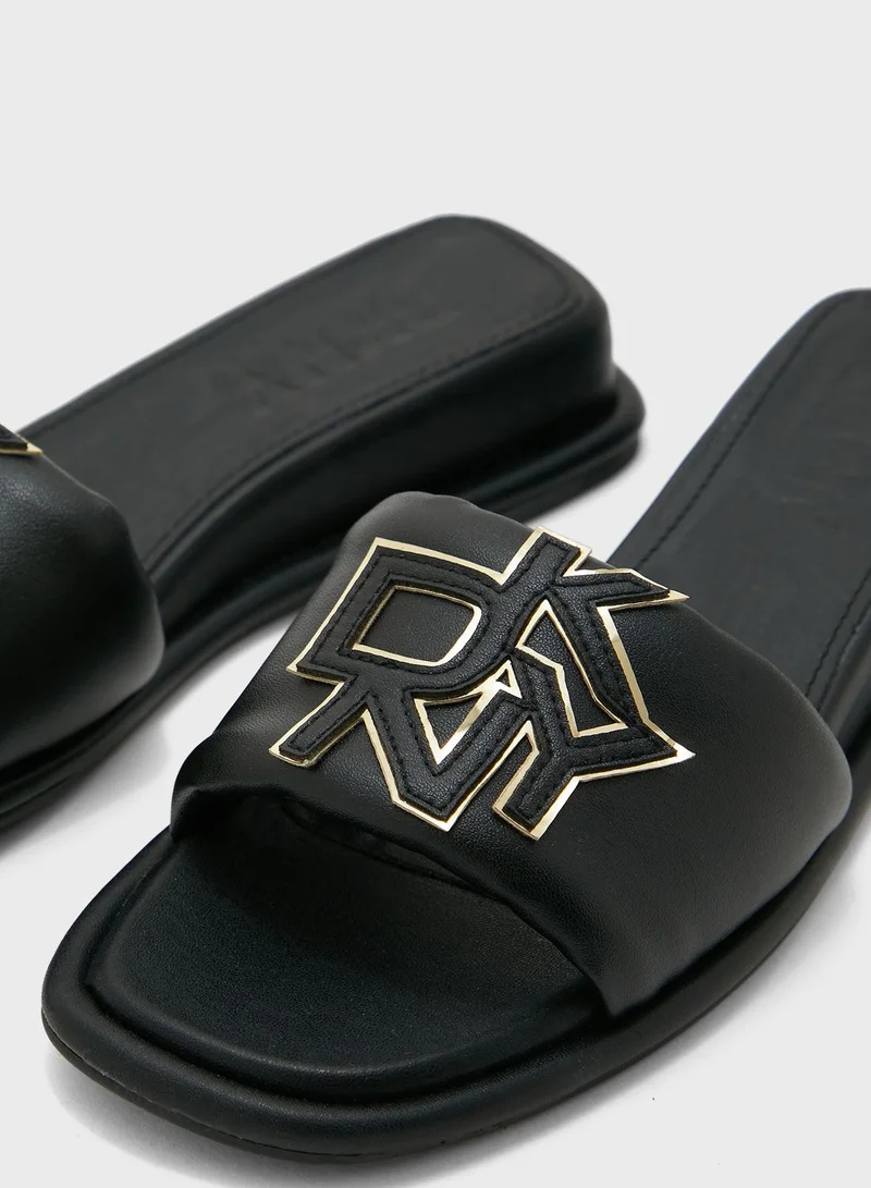 DKNY One Strap Wedge Sandals