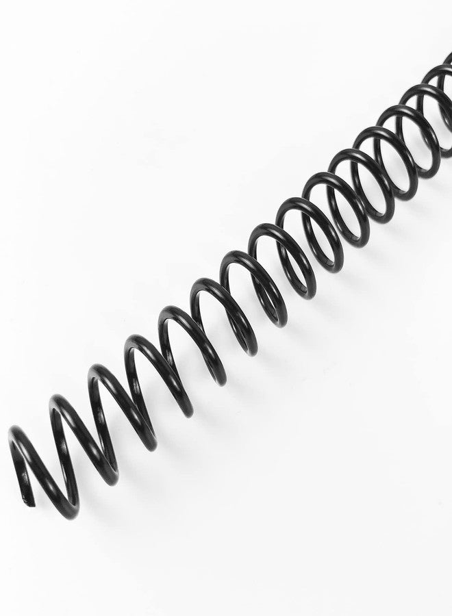 Binditek 100 Pack Plastic Spiral Binding Coils, 10mm(3/8"), 75 Sheet Capacity, 4:1 Pitch, Black, 48Loops, for Letter Size, for Students and Coworkers - Image 1
