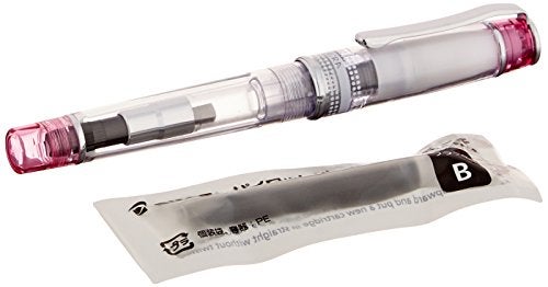 Pilot Prera Iro-Ai Calligraphy-Nib Transparent Pink Body Fountain Pen (FPRN-350R-TPCM) - Image 3