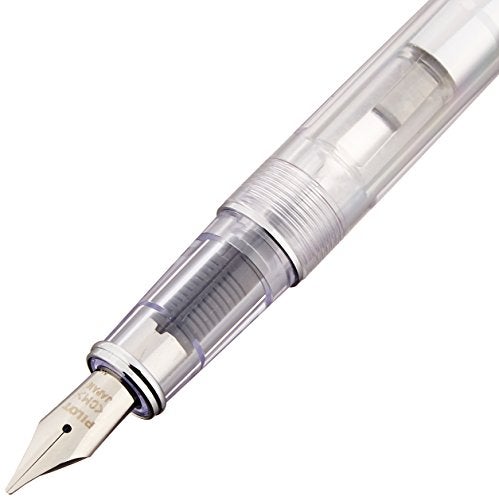 Pilot Prera Iro-Ai Calligraphy-Nib Transparent Pink Body Fountain Pen (FPRN-350R-TPCM) - Image 2