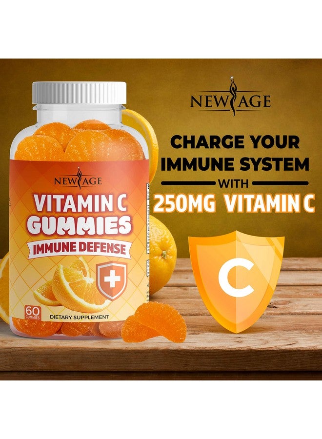 New Age Vitamin C Gummies Orange Vitamin C Gummy Supports Healthy Immune System Vegetarian Without Gluten (120 Gummies) - Image 4
