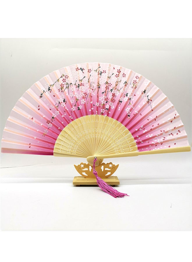 Ancient Folding Bamboo Fan Chinese Style Foldable Fan Student Gift Fan - Image 1