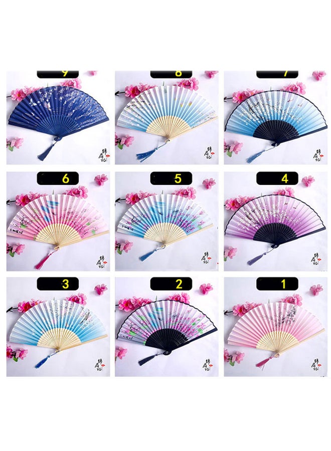 Ancient Folding Bamboo Fan Chinese Style Foldable Fan Student Gift Fan - Image 5