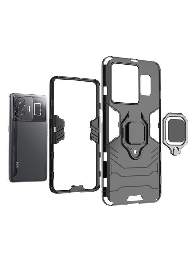 S-TOP Case For Realme GT Neo 5 / GT3 Magnetic Ring Holder PC + TPU Phone Case - Image 5